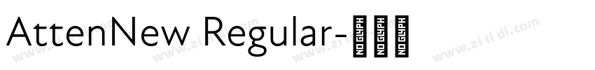 AttenNew Regular字体转换
